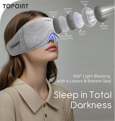 TOPOINT Bluetooth sleep headphones delivering clear audio for relaxation and calls
