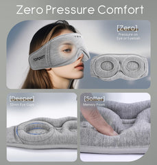 TOPOINT side-sleeper design reduces temple and ear pressure for stable wear
