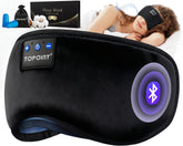 TOPOINT sleep mask with Bluetooth headphones for wireless listening on the go