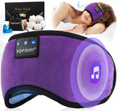 TOPOINT Sleep Mask with Headphones for travel and relaxed sleep.