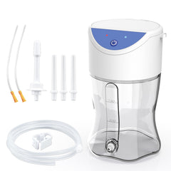 TopQuaFocus electric enema bottle set with 1000ml reservoir for home cleansing.