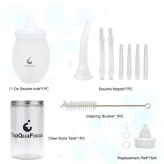 TopQuaFocus enema bulb large capacity supports longer sessions without refilling.