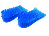 Topwon one-point-eight-inch height-increase insole blue, front view, discreet lift