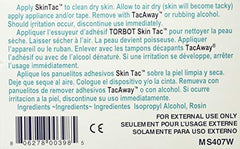 Torbot Skin-Tac-H barrier wipe applied on skin as tacky base before adhesive.