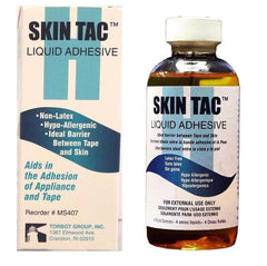 Torbot Skin-Tac liquid adhesive barrier 4-oz bottle, latex-free and hypoallergenic for sensitive skin