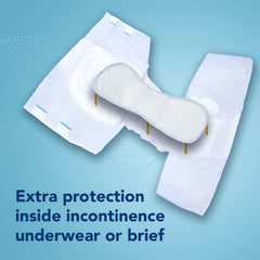 Total Dry Ultimate Booster Pad soft top sheet delivers skin-friendly dryness and quick drying