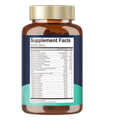 Totaria bottle label close-up highlighting methylated B vitamins for nervous system balance.