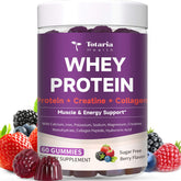 Totaria 3in1 whey gummies bottle with berry flavor for daily training support