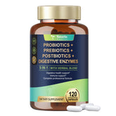 Totaria 5-in-1 probiotic bottle shown for daily gut balance and ease