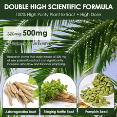 Totaria blend of ashwagandha, nettle, and pumpkin seed for natural formulation