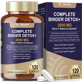 Totaria bottle front view shows premium detox binder for liver and gut support.