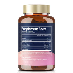 Totaria Inositol with vitamin D3 and folate label displaying added nutrients