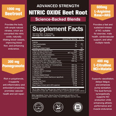 Totaria Nitric Oxide Gummies label close-up highlighting key ingredients.