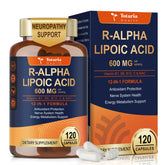 Totaria R-ALA 600mg bottle shows nerve health support for daily routines.
