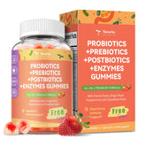 Totaria Sugar Free 5-in-1 gummies bottle with strawberry flavor for daily gut support