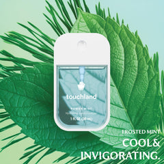 Touchland Lemon Lime Spritz bottle delivers zesty scent and quick protection.