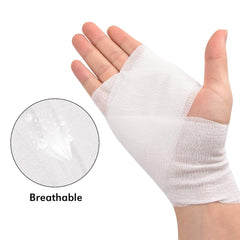 TOBWOLF knee wrap applied for flexible stabilization