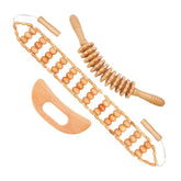 Toyven wood therapy massage roller rope for targeted deep tissue relief and easy self-massage.