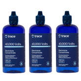 Trace Minerals 40000 Volts bottle highlights hydration support for active days.