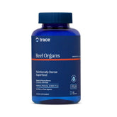 Trace Minerals Beef Organs bottle showing liver and heart blend for daily vitality support.