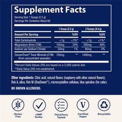 Trace Minerals ConcenTrace powder scoop demonstrates convenient daily mineral intake