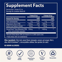 Scoop of Trace Minerals ConcenTrace powder for easy daily dosing