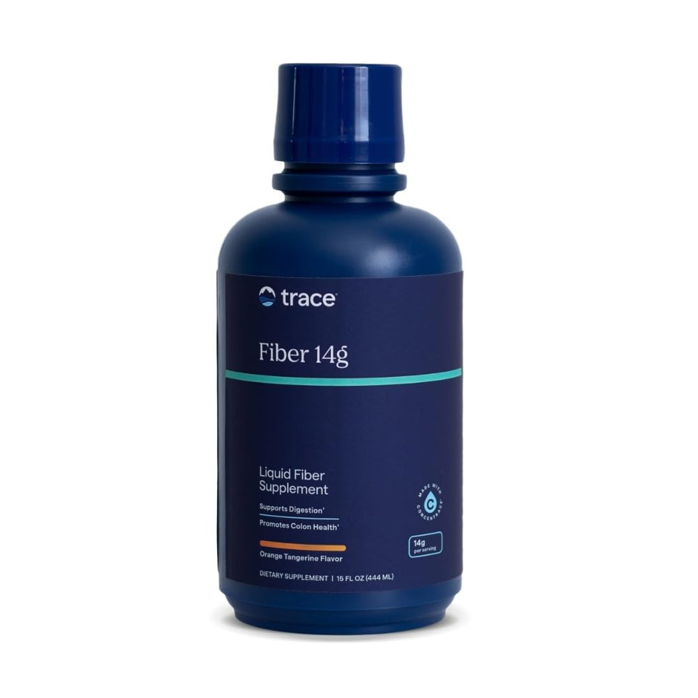 Trace Minerals Fiber orange tangerine bottle for daily fiber support.