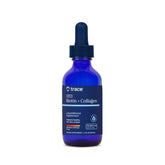 Trace Minerals Ionic Biotin + Collagen bottle showing strawberry mango flavor for hair and nails