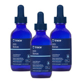 Trace Minerals Ionic Boron bottle with pour demonstrates easy daytime dosing for bone and joint support.