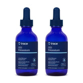 Trace Minerals Ionic Potassium bottle pour demonstrates easy absorption.
