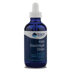 Trace Minerals Keto Electrolyte Drops bottle pour for on-the-go hydration