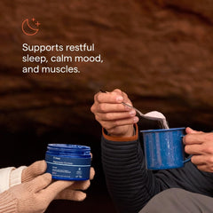 Trace Minerals Magnesium Glycinate Powder scoop demonstrates convenient nightly dosing.