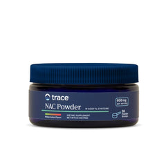 Trace Minerals NAC watermelon powder bottle for daily immune support.
