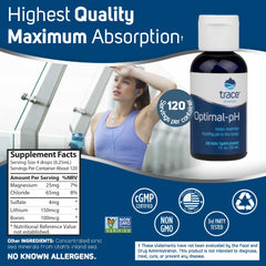 Clear glass showing pH-balanced hydration with Trace Minerals