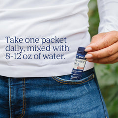 Trace Minerals Power Pak glass of prepared drink highlighting a refreshing raspberry flavor.