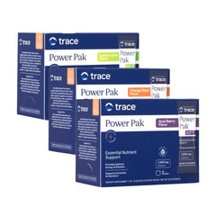 Trace Minerals Power Pak Orange Blast packet ready to mix for immune-supporting hydration.