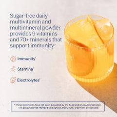 Trace Minerals Power Pak packet contents show vitamin C and minerals for immunity support