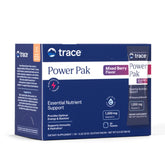 Trace Minerals Power Pak packet dissolving in water for immune support and hydration.