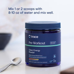 Trace Minerals Pre-Workout in gym scene supports endurance during training.
