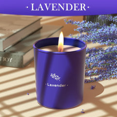 TranquilBliss cotton wick ensures an even burn and clean fragrance throw.