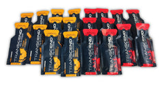 Transcend strawberry glucose gel pouch ready for fast energy during activity