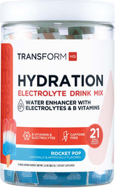 TransformHQ Hydration Rocket Pop packet for on-the-go hydration