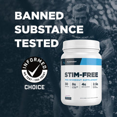 Transparent Labs Stim-Free ingredients label lists 13 active ingredients for performance.