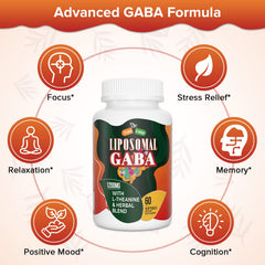 Trasicolor Liposomal GABA capsules pouring for daily routine