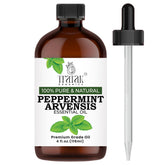 TRATAK ORGANICS aceite de menta, botella oscura para aroma fresco en difusor