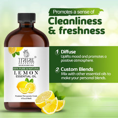 Sesión de aromaterapia con TRATAK ORGANICS limón para relajación y enfoque