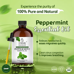 TRATAK ORGANICS Peppermint Piperita diffuser blend enhances mood and clarity.