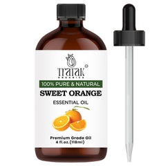 TRATAK ORGANICS Sweet Orange Oil dropper close-up for precise diffusion