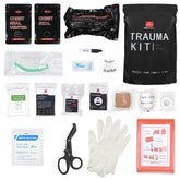 Trauma Kit Compact IFAK with 6in Israeli bandage for quick hemorrhage control.