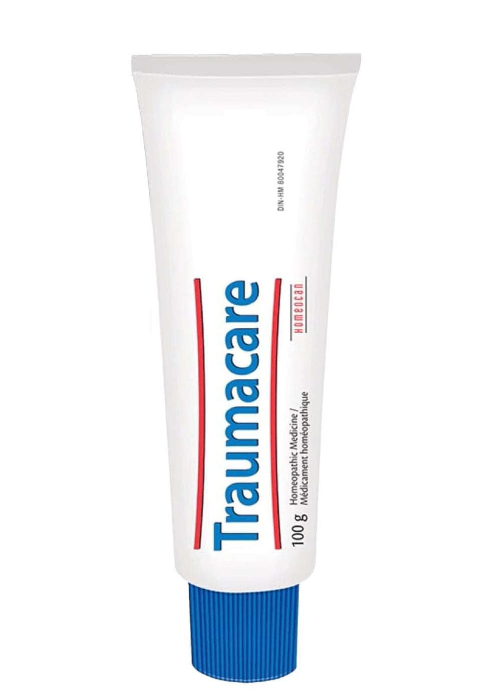 Traumacare Cream 100g jar shows smooth topical texture for easy application.